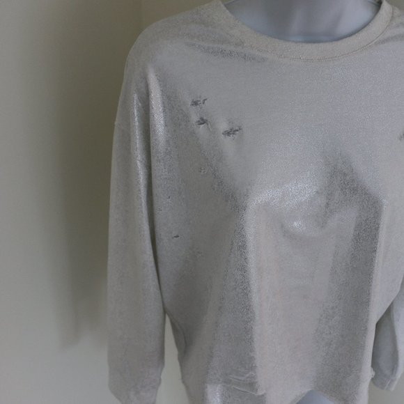 Enough About Me Distressed Top - Picture 2 of 5